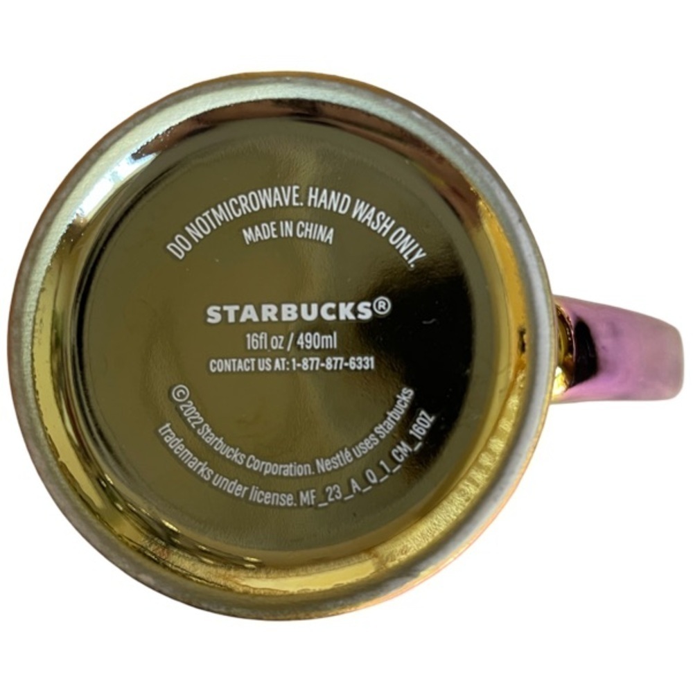 Starbucks Mug Iridescent with Logo Collectible Holiday 2022 Tall 16 oz. - Picture 6 of 6